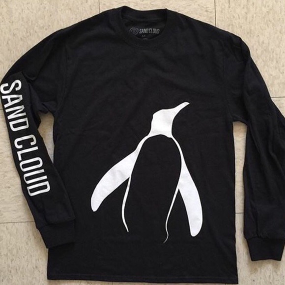Sand Cloud Tops - Sand Cloud Long Sleeve Penguin Tee